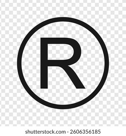 registered trademark icon vector design