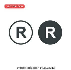 Registered Trademark Icon Vector Illustration Design