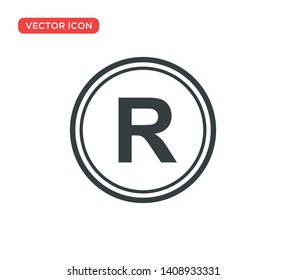 Registered Trademark Icon Vector Illustration Design