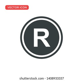 Registered Trademark Icon Vector Illustration Design