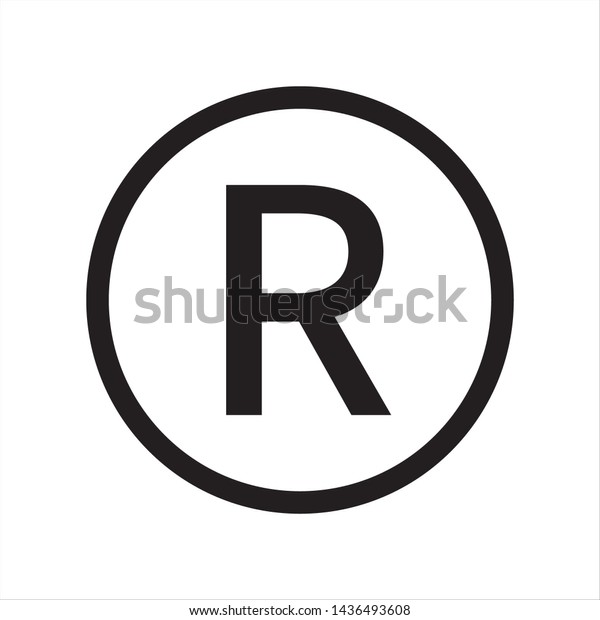 Registered Trademark Symbol And Icon In Trendy Outline Style Design Vector Graphic Illustration 0653