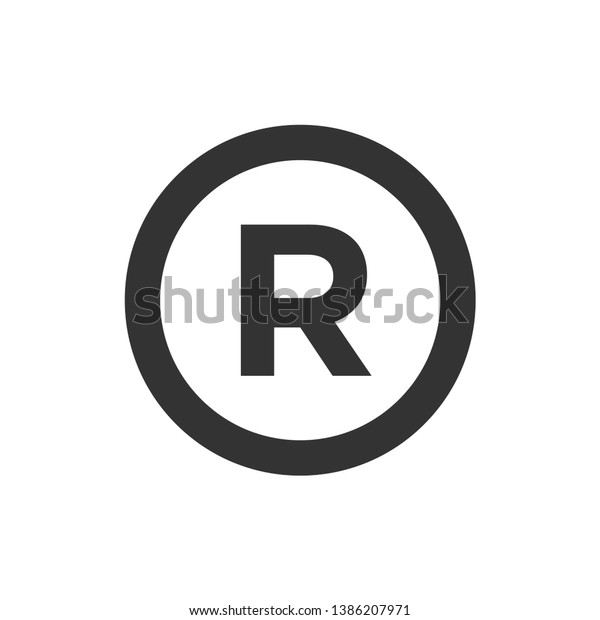 r trademark symbol vector