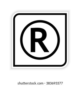 Registered Trademark  - vector icon