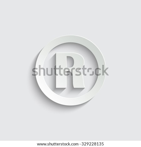 Registered Trademark -  vector icon