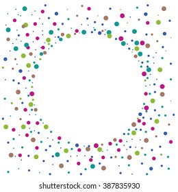 Registration for any greeting card. Vector.