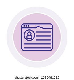 Registration color circle icon, vector, pixel perfect, illustrator file 