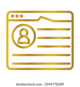 Registration Color gradient illustration vector icon which can easily modify or edit 