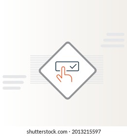 Registration Form Icon Vector Design
