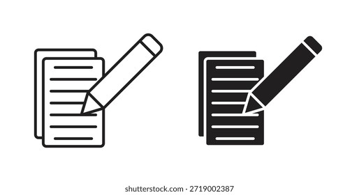 Iconos del formulario de registro, símbolos del Vector. cartel plano lleno