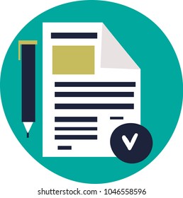 Registration form with pencil