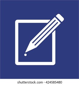 Registration  icon,  isolated. Flat  design.