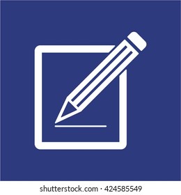 Registration  icon,  isolated. Flat  design.