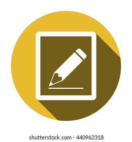 Registration  icon,  isolated. Flat  design.