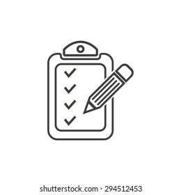 Registration   icon  on white background. Vector illustration.