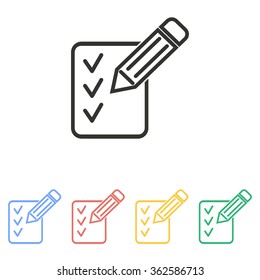 Registration  icon  on white background. Vector illustration.