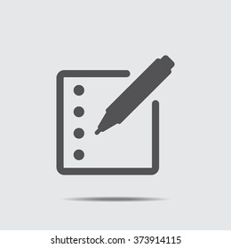 Registration Icon vector flat design