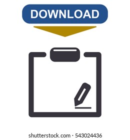 Registration Icon Vector flat design style