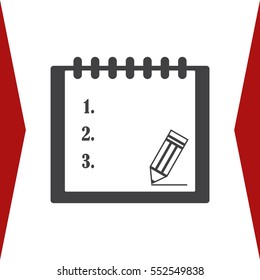 Registration Icon Vector flat design style