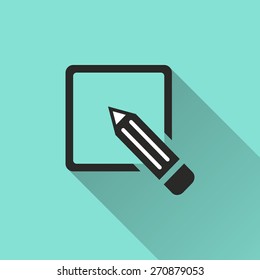 Registration  icon, vector illustration, flat design.