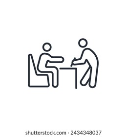 registration icon. vector.Editable stroke.linear style sign for use web design,logo.Symbol illustration.