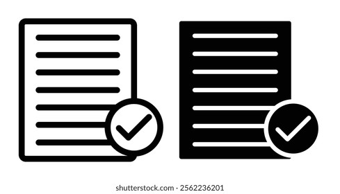 Registration Icons pack in outlined and flat versions