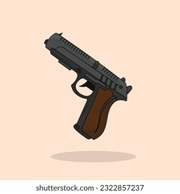 Registration of modern and mini shotgun vector.