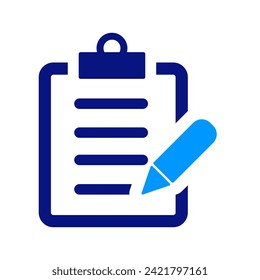 Registration. Taking Notes, Paper exam. Clipboard business filled. Document Questionnaire, checklist. Approval Report, business analytics, market research. Tasklist, text, entry. Job Description. Work