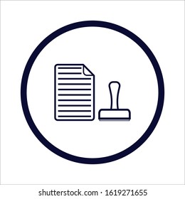 Registration vector icon. Black illustration isolated on white background for graphic and web design.