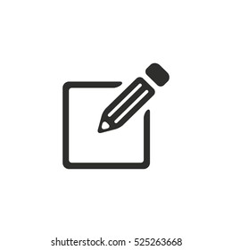 Registration vector icon. Black illustration isolated on white background for graphic and web design.