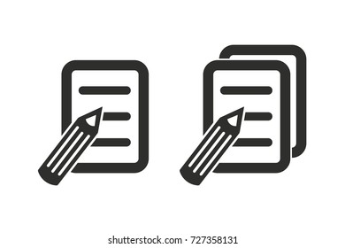 Registration vector icon. Black illustration isolated on white background for graphic and web design.