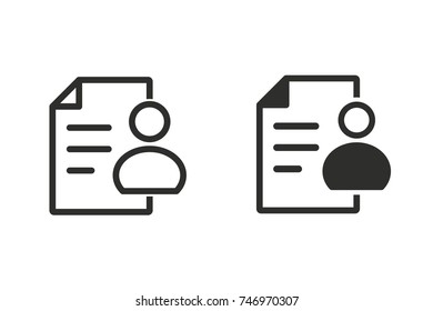 Registration vector icon. Black illustration isolated on white background for graphic and web design.