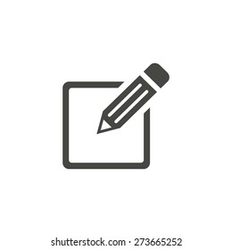 Registration - Vector Icon In Black On A White Background.