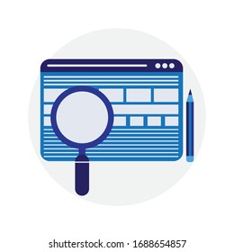 Registration vector icon flat design