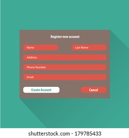 Registration web site form