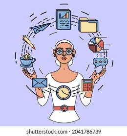 Registro de puestos de trabajo, documentos y juntas de trabajo. Planificación empresarial, flujo de trabajo.
