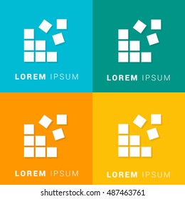 Registry Editor Four Color Material Designed Icon / Logo