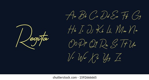 Regita Signature Font, Ready To Use