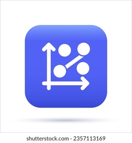 Regression 3D Icon, Machine Learning