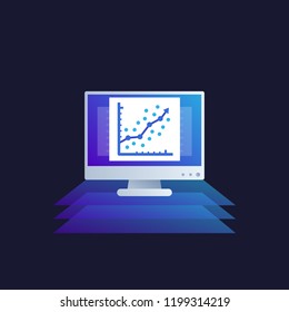 Regression Analysis Vector Icon