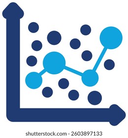 Regression Icon Element For Design