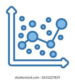 Regression Icon Element For Design