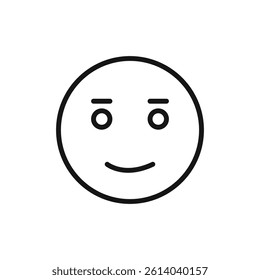 Regret expression icon line art vector