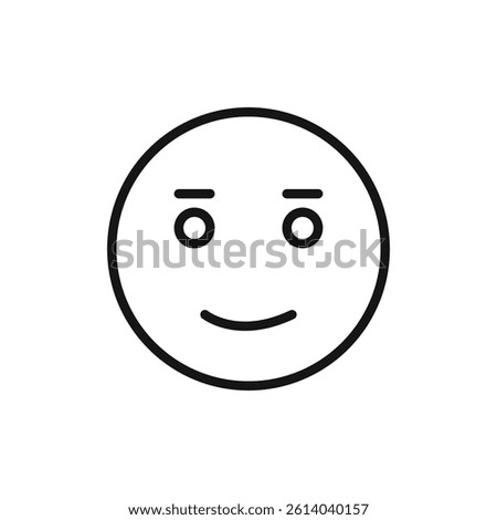 Regret expression icon line art vector