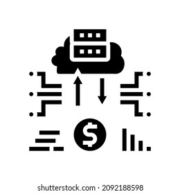 regtech electronic equipment glyph icon vector. regtech electronic equipment sign. isolated contour symbol black illustration