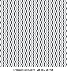 Motif régulier de chevron en zigzag noir et blanc, arrière-plan géométrique abstrait à texture harmonieuse en zigzag