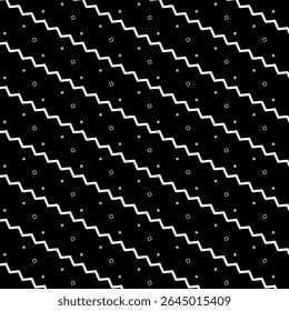 Motif régulier de chevron en zigzag noir et blanc, arrière-plan géométrique abstrait à texture harmonieuse en zigzag