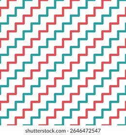 Regular black and white zigzag chevron pattern, seamless zig zag line texture abstract geometry background