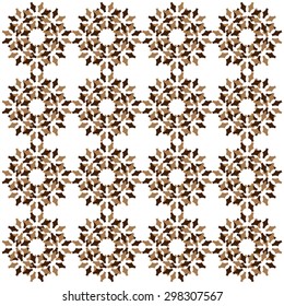regular chocolate orchid flower pattern