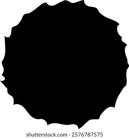 Regular circle to highlight. Minimalist art for background composition
