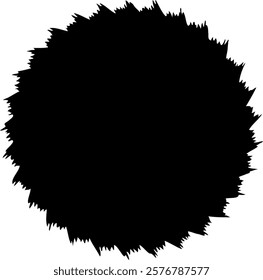 Regular circle to highlight. Minimalist art for background composition